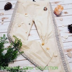 Embroidered Anthropologie Style Beaded 70s Pants